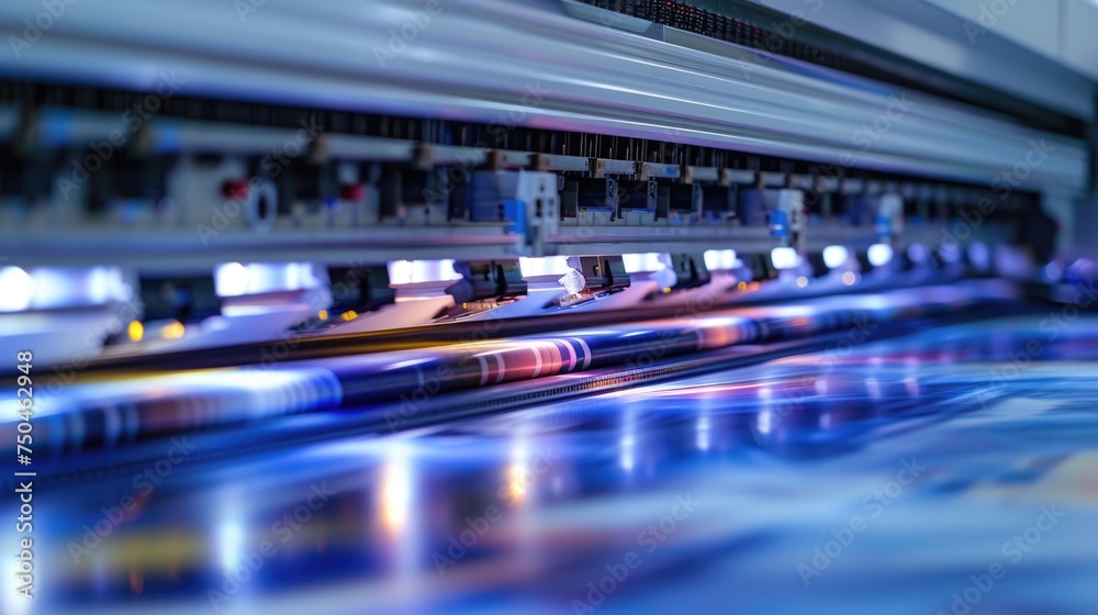 Aufkleber detailed view of a machine in operation. ideal for industrial concepts
