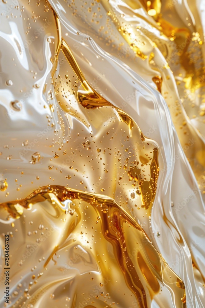 Poster close up of a liquid substance on a surface, suitable for scientific or abstract backgrounds