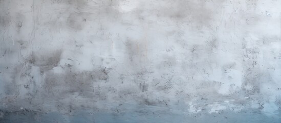 Abstract Painting of a Minimalist White and Blue Plastered Wall Texture - obrazy, fototapety, plakaty
