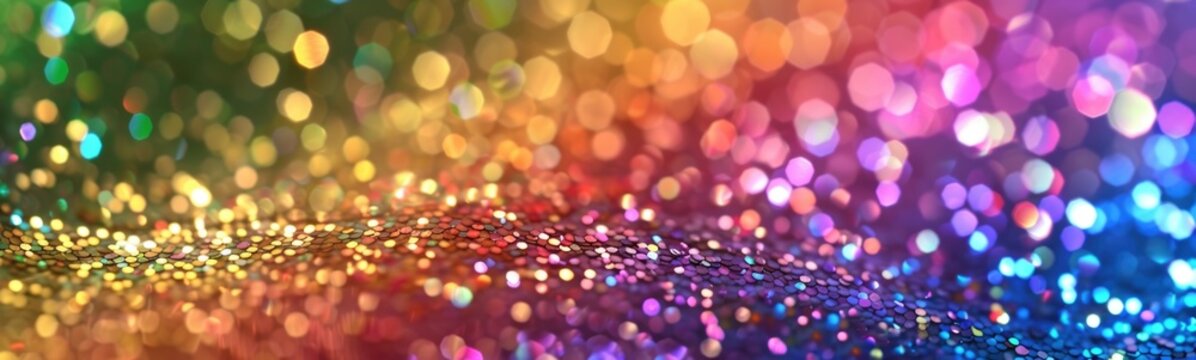 Rainbow color glitter sparkle background 