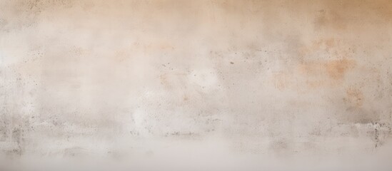 Abstract White and Brown Paint on Textured Cement Wall Background
