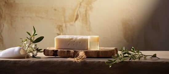 Golden Cheese Delicacy on Rustic Wooden Plank - Gourmet Food Photography - obrazy, fototapety, plakaty