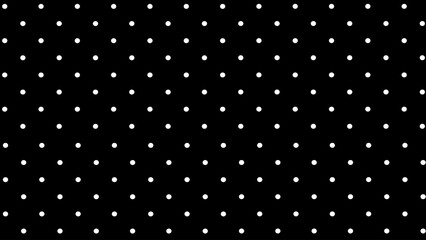 Black background with white polka dot