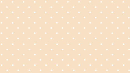 Beige background with white polka dot
