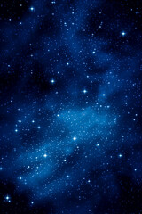 Fototapeta premium Vertical starry sky background, copy space