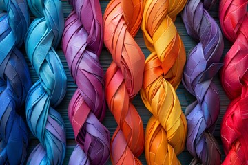 Multicolored twirling sticks