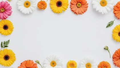 Obraz premium frame made of flowers