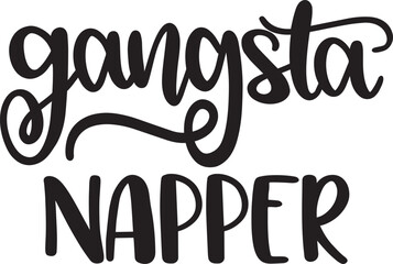 Gangsta napper, merry christmas, santa, christmas holiday, vector illustration file