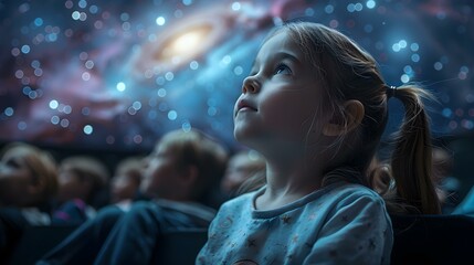Engaging Astronomy Presentation for Young Audiences at the Planetarium Theater. Concept Astronomy, Planetarium, Young Audiences, Engaging Presentation, Interactive Learning
