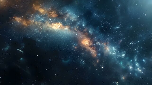 Endless k space timelapse video with mesmerizing views of the universe. Concept Astrophotography, Deep Space Exploration, Stunning Time-lapse, Galaxy Views, Hypnotic Universe