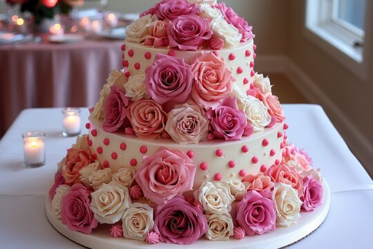 beautiful decorated wedding cake design professional advertising food photography