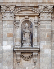 Statue on Saint Mary's Cathedral in Lugo