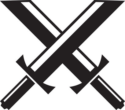 Crossed Swords Glyph Icon