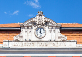 Estacion del Norte, Madrid, detail of the facade