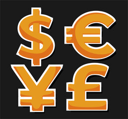world currency dollar euro yen 