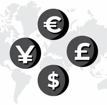 world currency dollar euro yen 