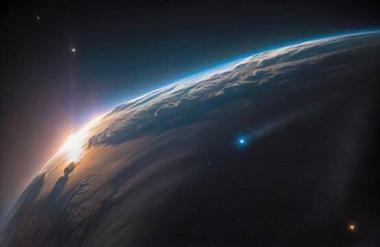 Tło kosmiczne kolorowe.