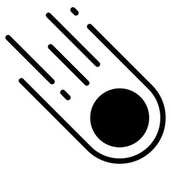 Falling meteorite icon design. comet space icon.