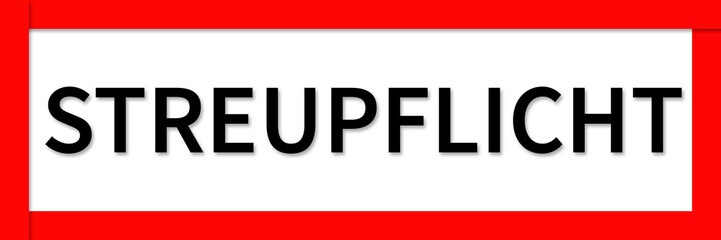 streupflciht schild hinweis