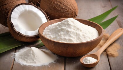Fototapeta na wymiar Coconut flour. Super Foods