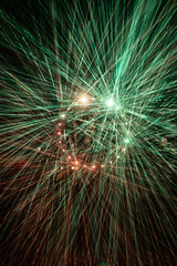 Obraz premium abstract light rays pattern in laser show