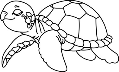 Sea Turtle Cute Doodle