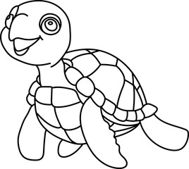 Sea Turtle Cute Doodle