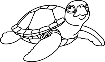 Sea Turtle Cute Doodle
