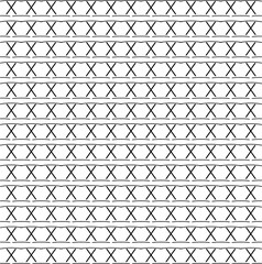 Fototapeta premium Large X's or crosses and horizontal lines.