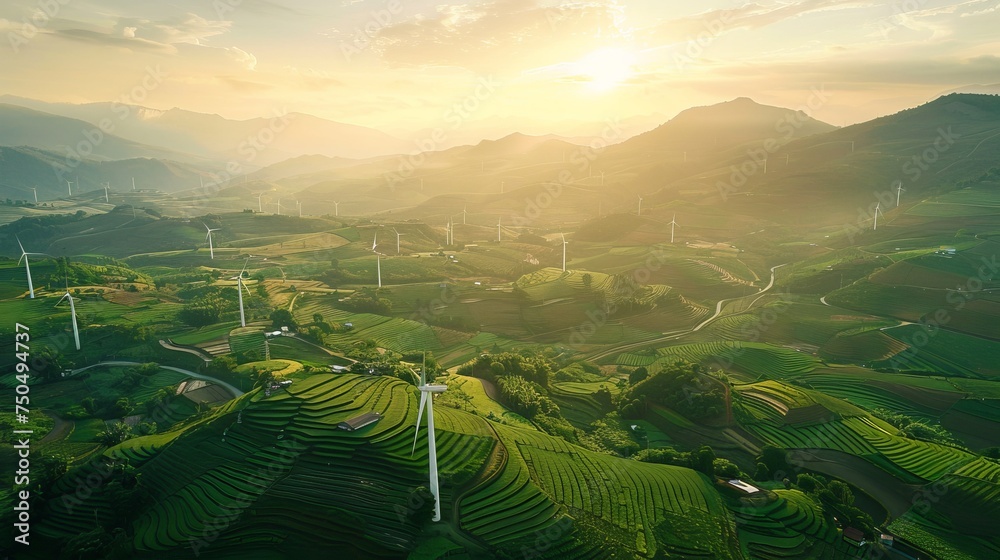 Poster there are many alternative energy sources, such as wind turbines, the concept of sustainable resourc