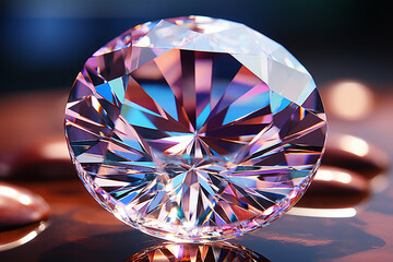 Majestic Diamond Cut with Holographic Glow