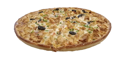 Pizza on transparent background