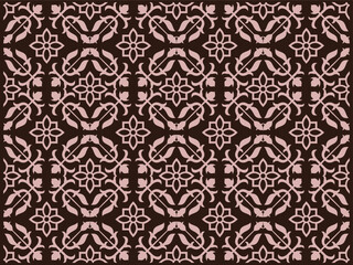 Floral pattern background, traditional design batik pattern vector