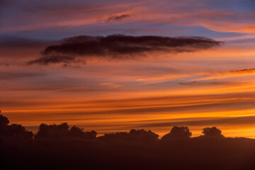 Sky At Sunset Cloudscape Backround - 750497540