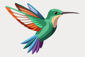 Obraz na płótnie Canvas hummingbird and flower