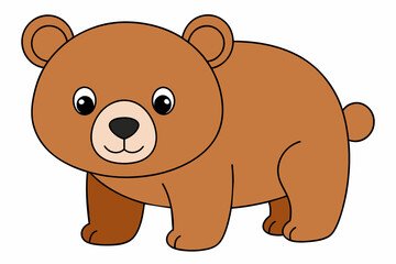 Teddy bear cartoon vector illustration