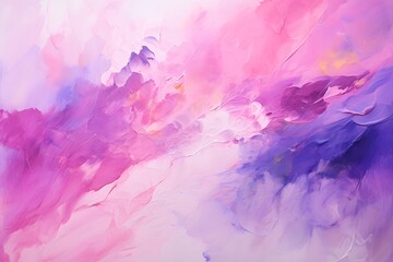 Abstract background with mixing pink and violet acrylic paints texture - obrazy, fototapety, plakaty