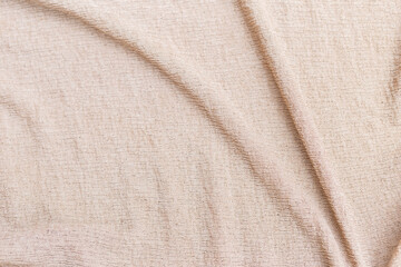 Fototapeta premium Blank waving rough fabric texture background, fabric pattern background