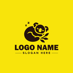 koala logo icon koala animal modern minimalist business logo editable vector