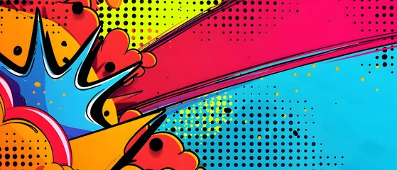 Photo sur Plexiglas Papillons en grunge comic abstract pop art background with thunder illustration.