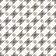 Vector seamless pattern. Repeating geometric elements. Stylish monochrome background design.