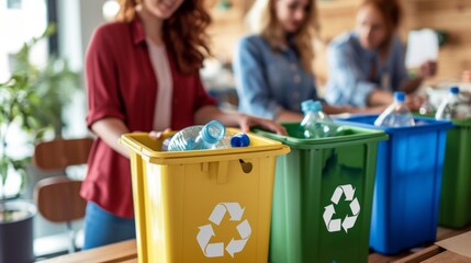 Sorting waste at home as environmental responsibility - 750515798