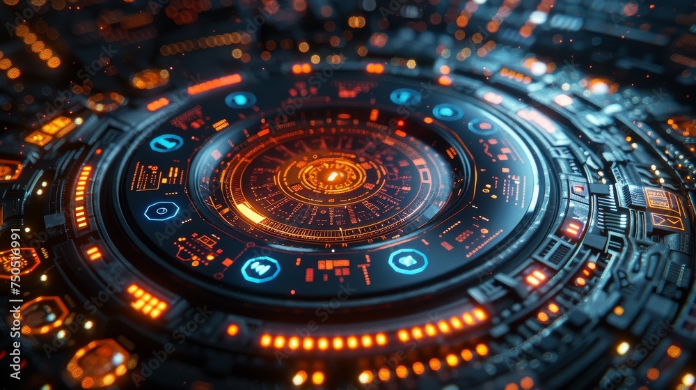 Poster Graphical user interface concept for the future.