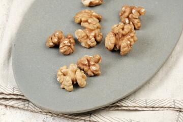 walnuts on a plate