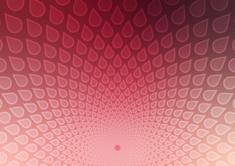 Triangle red wave vortex pattern curve background