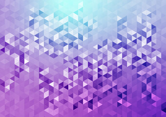 Modern style geometric square purple triangle background