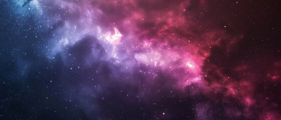 Cosmic nebula, a dreamscape of stars and interstellar clouds of color.