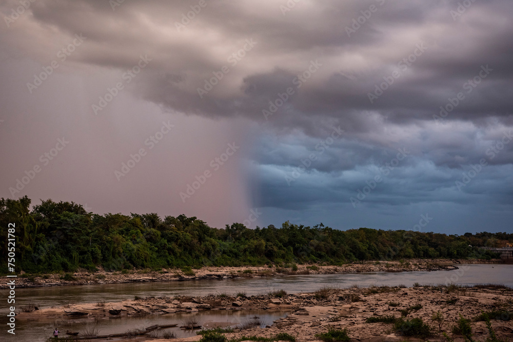 Sticker THAILAND UBON RATCHATHANI KHONG CHIAM MUN RIVER