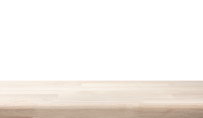 Selective focus.top wood table,counter top isolated die cut.with png.
