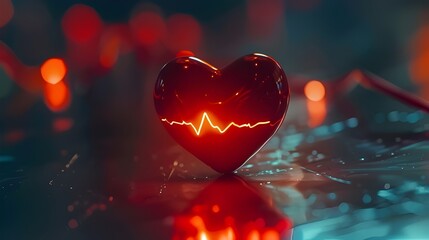 heart beat graphs wave